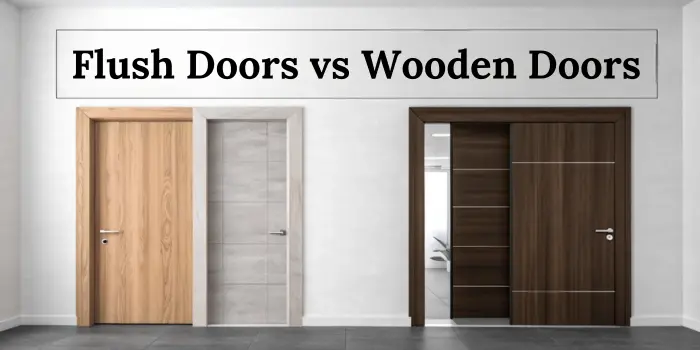 flush doors vs wooden doors