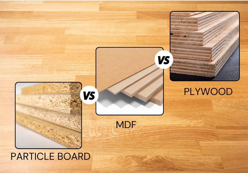 particle board vs mdf vs plywood