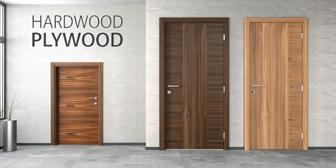 Hardwood plywood for doors