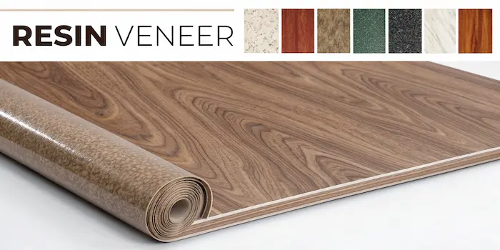 Resin veneer